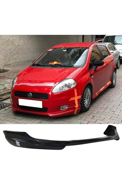 Fiat Punto Grande Rieger Uyumlu Ön Ek 2005 2006 2007 2008 2009 Mat Siyah Plastik Ön Karlık