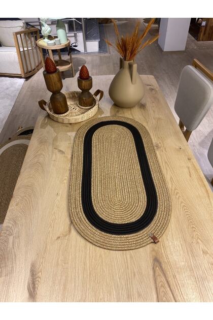 Modern Natural Jute Runner. 30x80