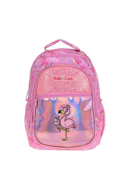 Kids Love Backpack (Flamingo with mirror and stones)