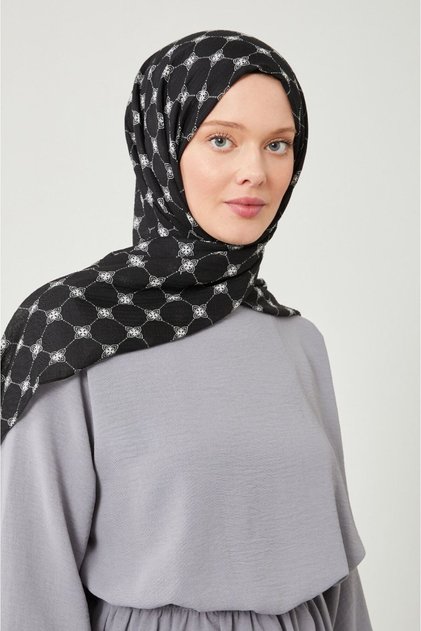 Şal cu model negru