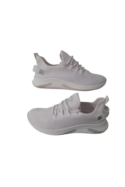 Pasomia White Knitwear Casual Sneakers