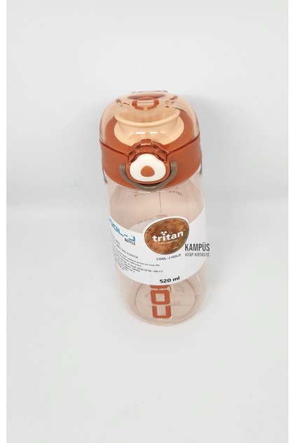 Cool-J Hold 520ml Kahverengi Askılı Kilitli Tritan K7553 Matara