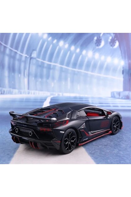 CarStore Lamborghini Aventadar Sjv 1:24 Model Maket Araba Siyah