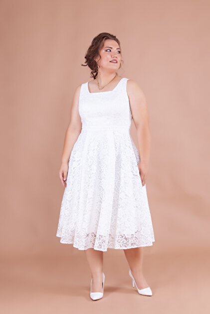 green emerald velvet dress Keely Cotton Sleeveless Midi Dress - White