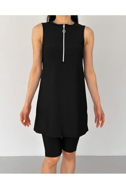 Women's Zero-col Zippered Swimsuit Set