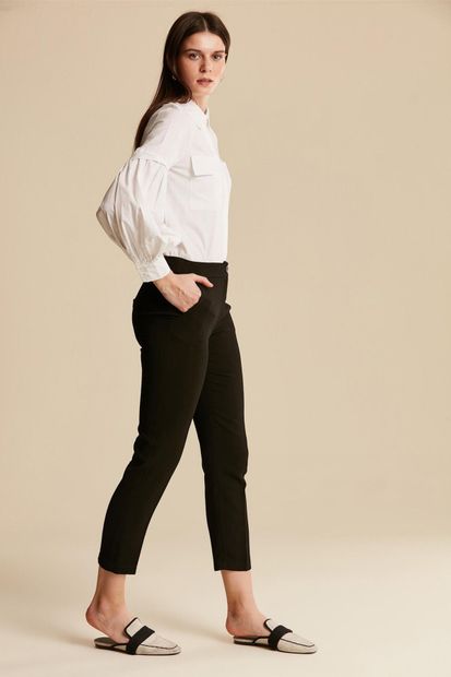 Tuğba Kadın Siyah Pantolon U3627 - 1