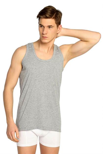 Men's Rib Gray Colored Athlete 3-Piece