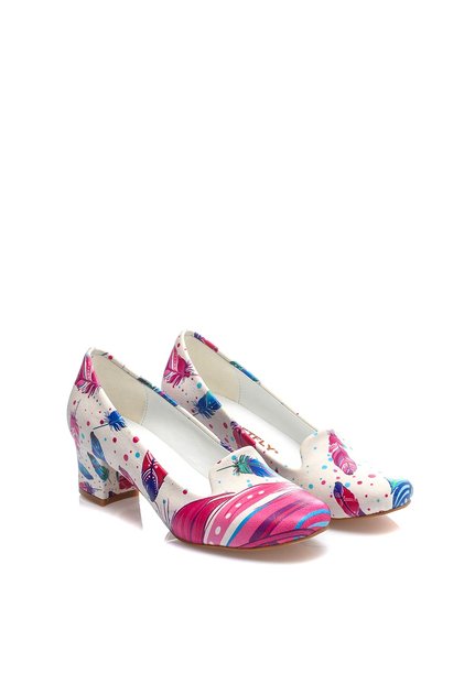 Pantofi clasici cu toc pentru femei colorați MDM1519