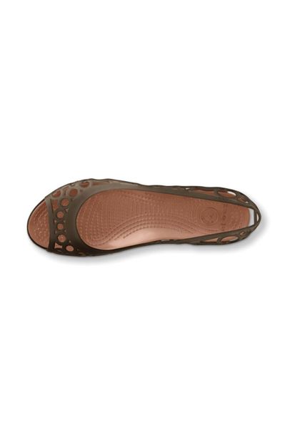 Crocs ADRINA FLAT Koyu Kahve Kadın Babet 100529297 - 3