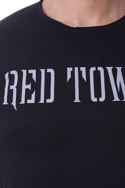 Zafoni Erkek Red Towers Baskılı T-shirt - 2