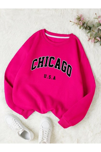CODE ADR-SHEN EZwear Letter Graphic Thermal Lined Sweatshirt