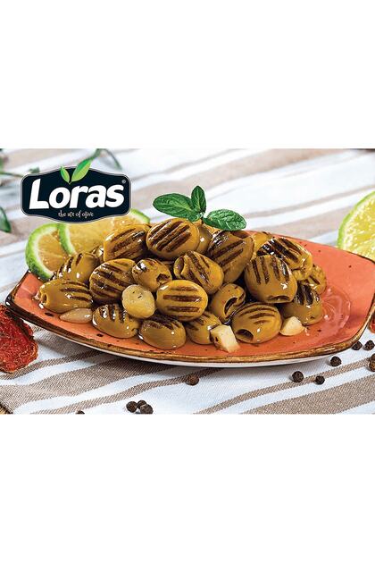 loras zeytin Loras Izgara Yeşil Zeytin Cam 850 Gr (201 - 230