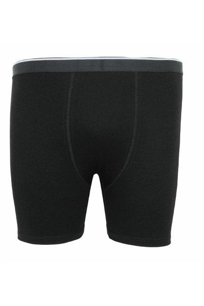 Men's Large Size Lycra Long Leg Boxer 11906 Black