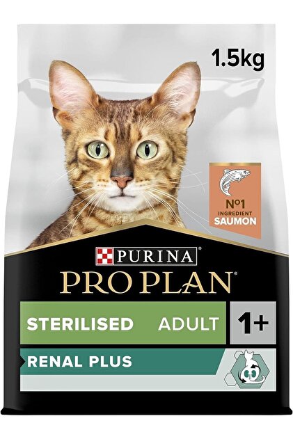 Pro Plan Sterilised Adult Cat Food Optirenal Salmon Somon Etli