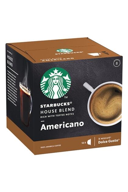 dolce gusto Starbucks Amerıcano Hause Blend 12x Kapsul Kahve