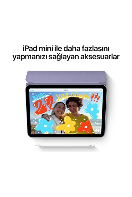 Apple iPad Mini 6. Nesil 256 GB Wi-Fi Yıldız Işığı Tablet (Apple