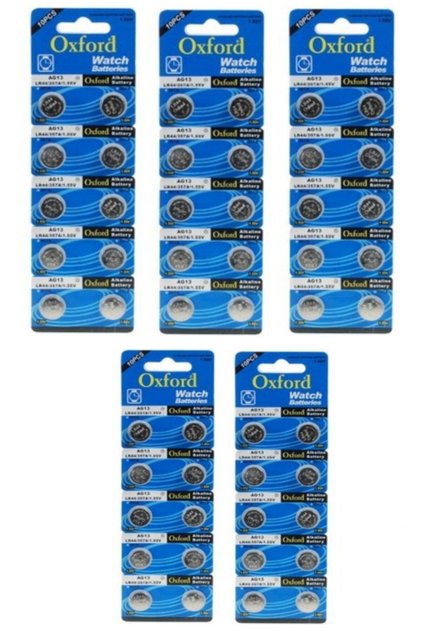 50 Adet Ag13 Alkalin Lr44h A76 Sr44 357 Alkalin Düğme Pil