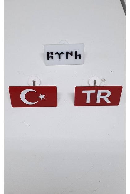 Pleksi Panjur Arması Vidalı Üçlü Takım