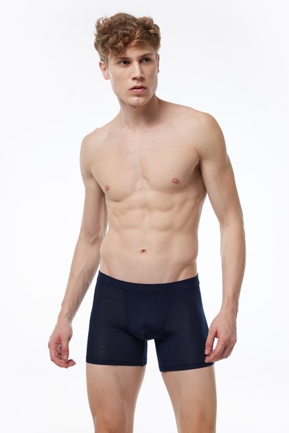 Men's Navy Blue Micro Modal Boxer 909