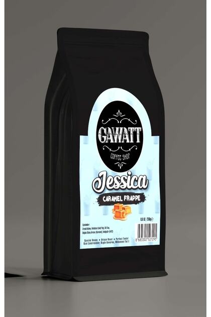 Jessica: Karamelli Frappe 250 gr (Milkshake Tozu Değildir Granül Kahve İçerir)