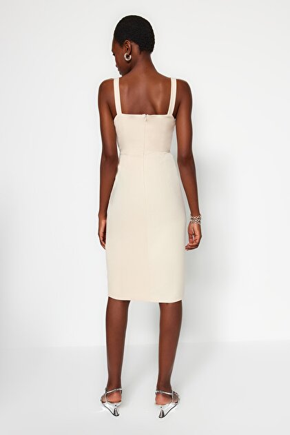 white christmas dresses Stunning Yellow Pencil Dress with Sash
