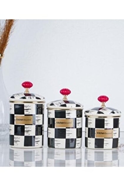 ACAR Qualita King Emaye 3 Parça Kavanoz Seti Msb084 - Fiyatı