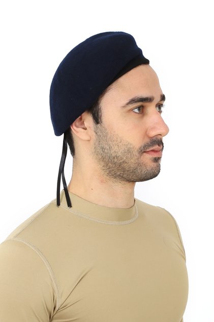 Military Beret - Tanker Claret Red Blue Commando Navy Blue - Painter Beret