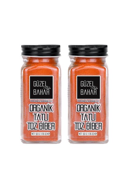 Organik Tatlı Toz Biber 2x50 gr