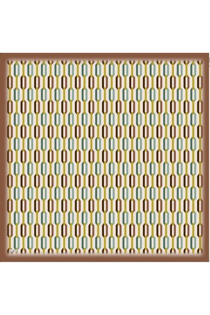 Soft Brown Patterned Scarf 6087-02