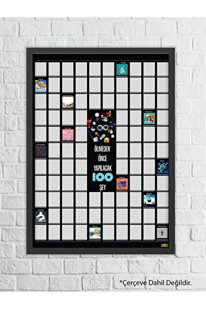 Check100 Ölmeden önce yapılacak 100 Şey Kazı kazan Poster