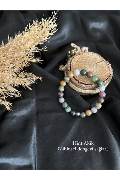 Hint Akik Doğal Taş Bileklik