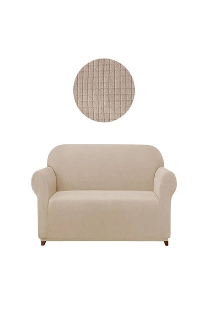 Lycra Elastic Flexible Washable Pitikare Pattern Two Seater Sofa Cover
