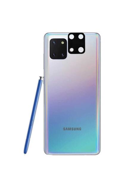 Samsung Galaxy A81 (Note 10 Lite) 3D Camera Lens Glass Black with Black Frame
