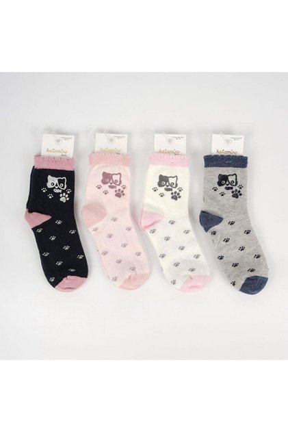 Gina 4-Piece Girl Socks
