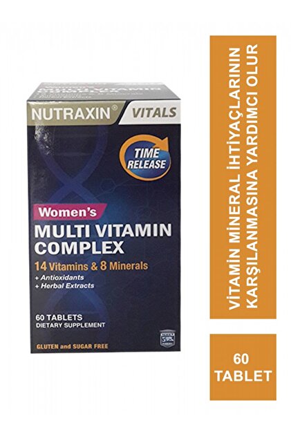Nutraxin Womens Multi Vitamin Complex 60 Tablets - Fiyatı, Yorumları