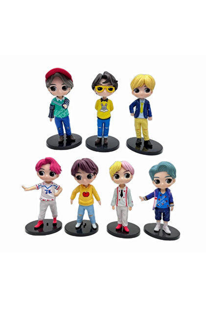 NETAVANTAJ K-Pop BTS Grubu Karakter Aksiyon Figür Seti Gençlik