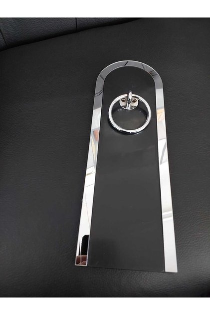 Liva Plastik Mobilya Klapası Halkalı Siyah Krom Detay 10*30 2 Adet