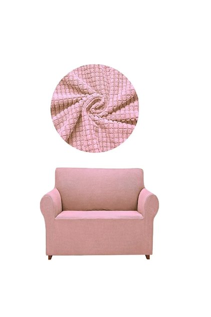 Lycra Elastic Flexible Washable Pitikare Pattern Two Seater Sofa Cover
