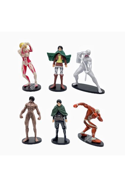 Shingeki no Kyojin- Attack on Titan Anime Figür 6'lı Set