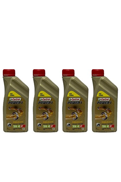 Castrol Power1 10W-40 4T Motosiklet, 4 Zamanlı Motor Yağı 1 Lt. 4