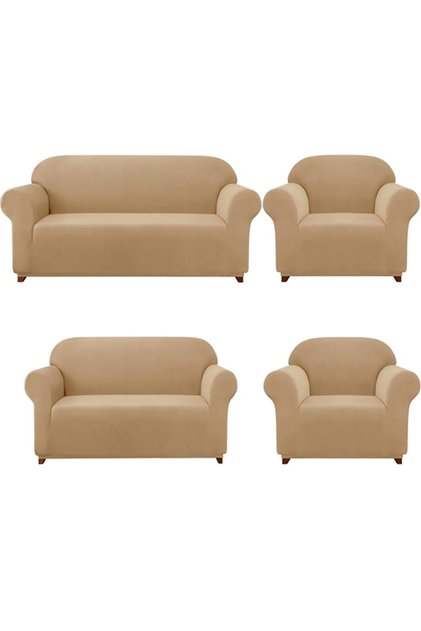 Lycra Sofa, Sofa, Sofa Bed Cover with Elastic, Bamboo Sofa Cover 3+2+1+1