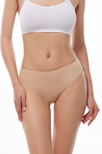 Kadın Ten 2 Li Paket Modal Dar Kalıp Ara Bel Slip Külot 187