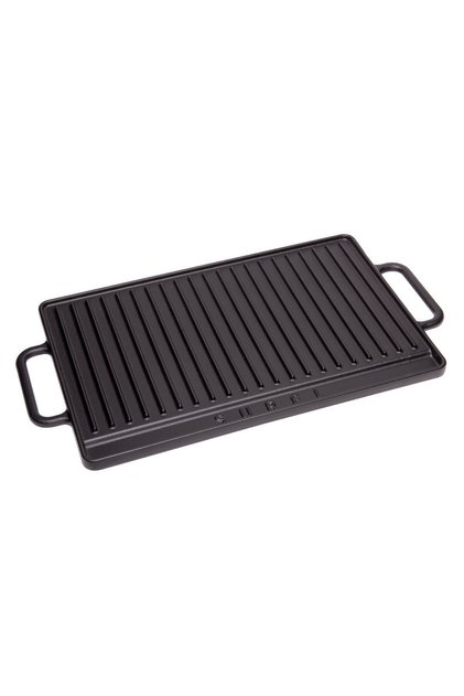 Black Rectangular Cast Iron Grill 26x42 Cm