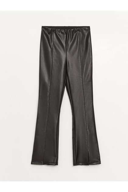 Spanish Leg Leather Look Girls' Trousers