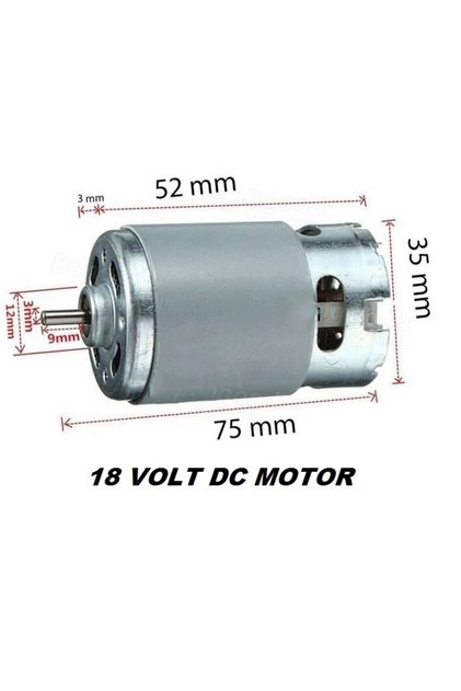 18 Volt Şarjlı Matkap Motoru