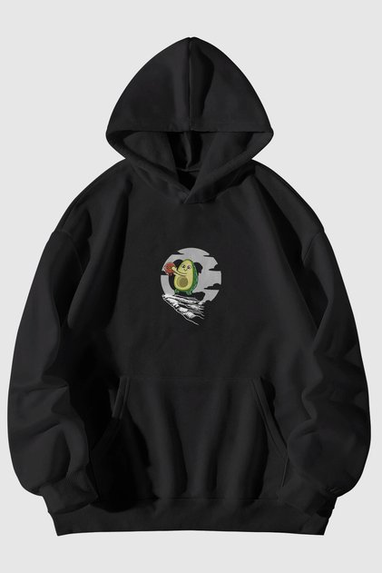 Avocado Lion King Printed Unisex Kangaroo Pocket Hooded Sweatshirt Hoodie