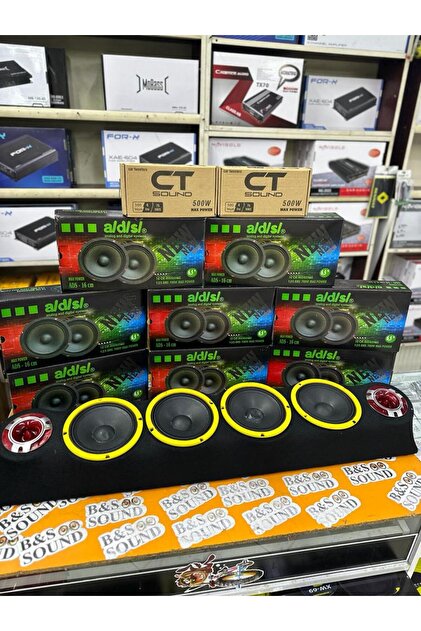 ADS 4 ADET 16 CM MİDRANGE ADS 700 WAT 2 ADET 10 CM DOM TWETER 84