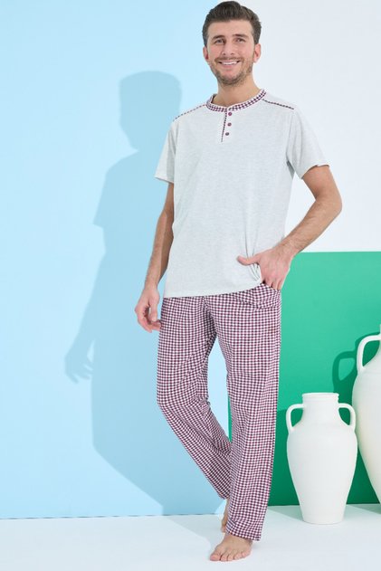 Men's Short Sleeve Pajama Set
