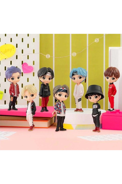 BTSセット NETAVANTAJ K-Pop BTS Grubu Karakter Aksiyon Figür Seti 7 Adet
