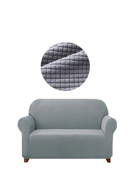Lycra Elastic Flexible Washable Pitikare Pattern Two Seater Sofa Cover